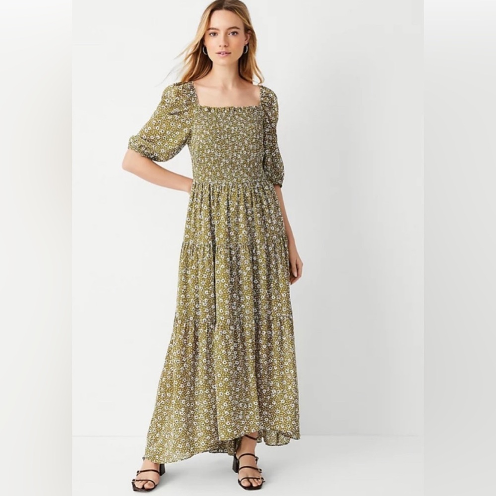Ann Taylor Smocked Bodice Maxi dress